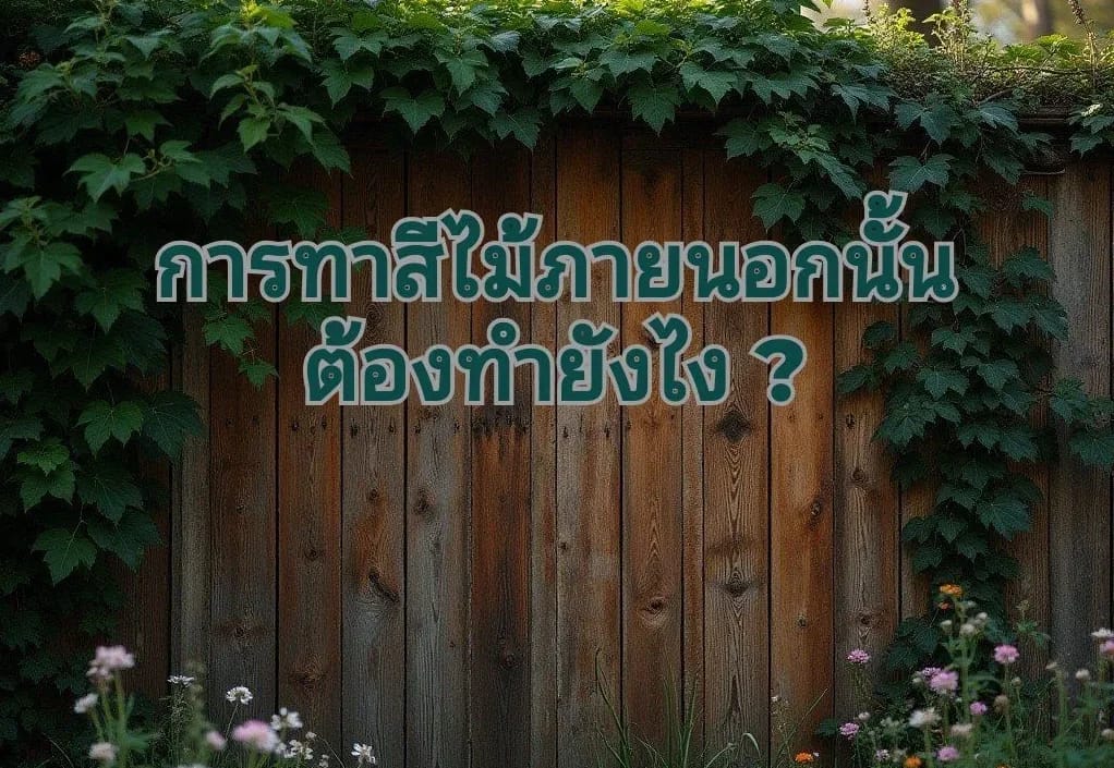 สีน้ำมันทาไม้