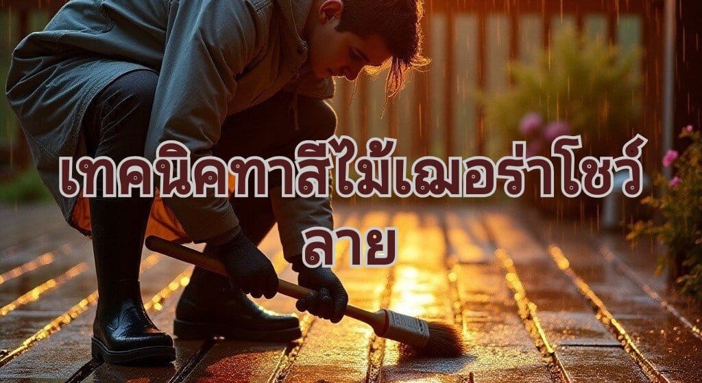ทาสีไม้เฌอร่า