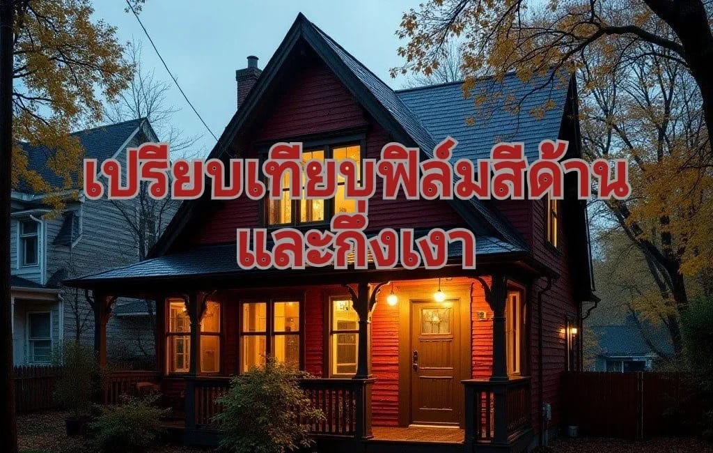 ฟิล์มสีแบบด้าน