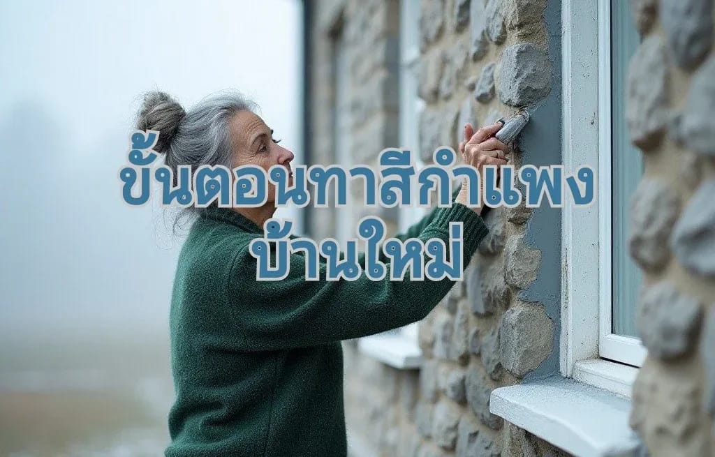 ทาสีกำแพงบ้าน