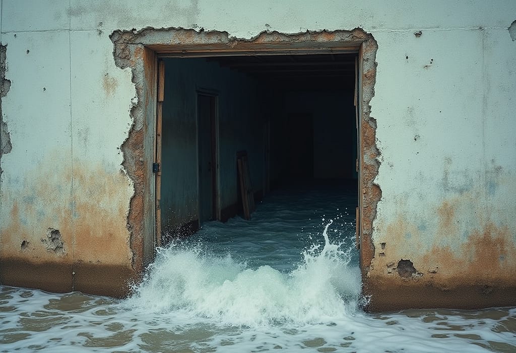 ผนังบ้านเป็นคลื่น 