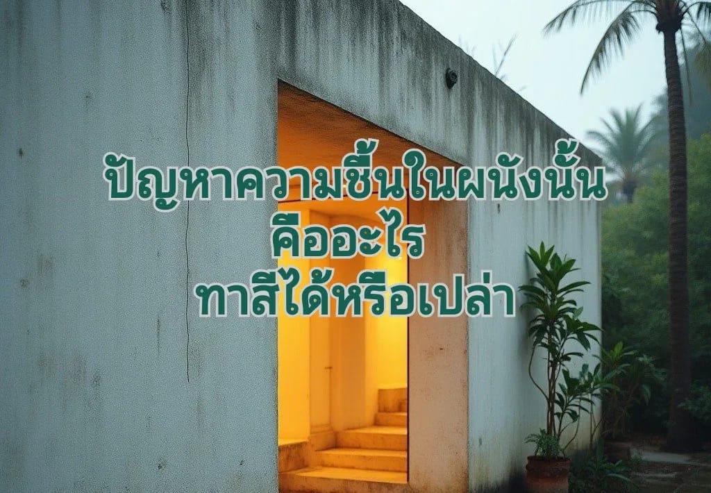 ผนังความชื้นเกิดจากอะไร