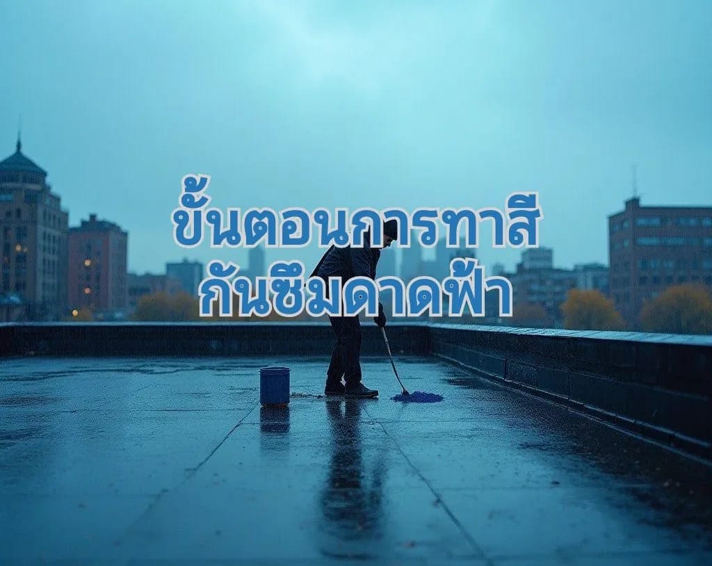 ทาสีกันซึมบนดาดฟ้า