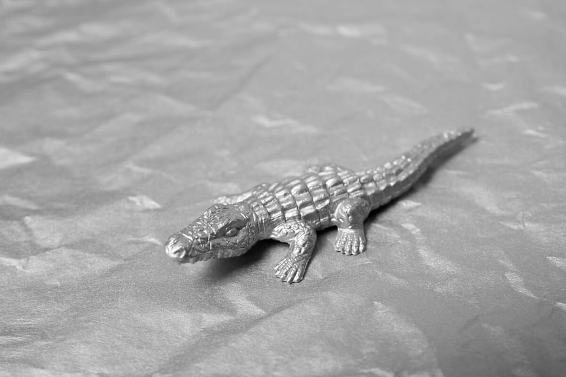 Color Cement Crocodile