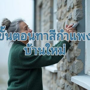 ทาสีกำแพงบ้าน