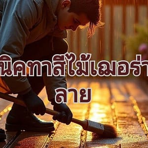 ทาสีไม้เฌอร่า