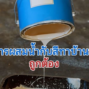 การผสมน้ำทาสีบ้าน