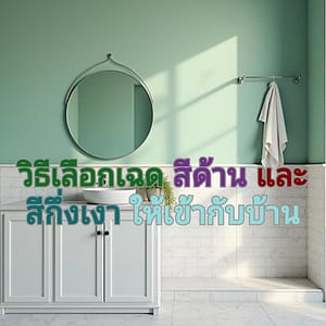 สีด้านหรือกึ่งเงาดีกว่ากัน