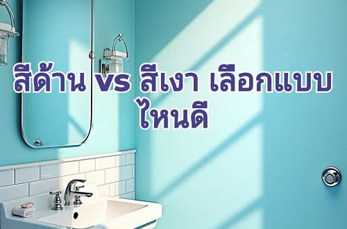 สีแบบด้าน แบบไหนดี