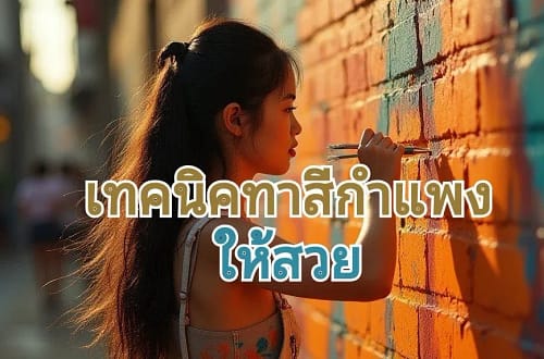 ขั้นตอนทาสีกำแพงให้ดูดีเสมอ