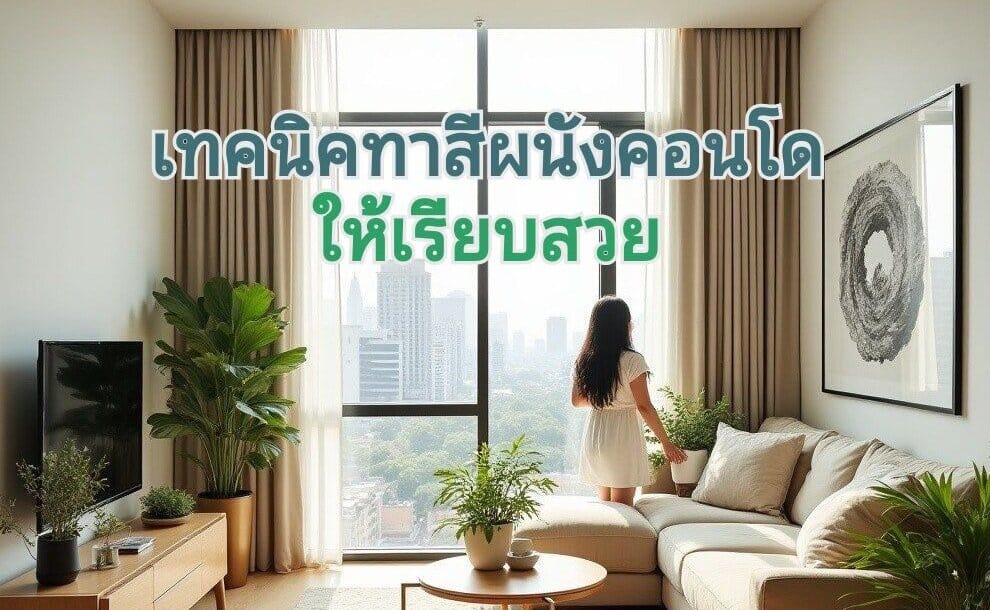 ทาสีห้องคอนโดให้สวย