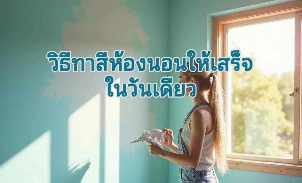 ทาสีห้องนอนวันเดียว