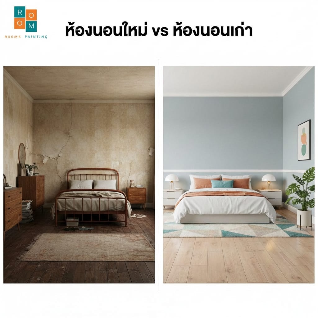 ห้องนอนใหม่ vs ห้องนอนเก่า